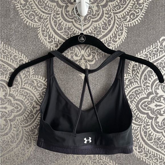 Under Armour Women's Black Sports Bra - Picture 2 of 3